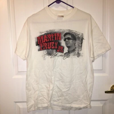 Vintage Martin Truex Jr. Chase Nascar Men's Sz L Double Sided  T-Shirt Chase Au - Image 1 of 3