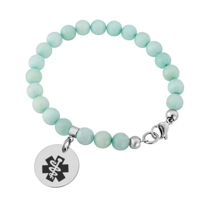 Medizinisches Armband Damen Personalisierter Diabetes Epilepsie Breeze - Bild 1 von 4