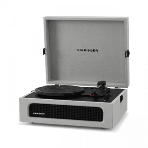 Crosley Voyager Bluetooth Turntable Portable Vinyl Record Player Vintage Grey - Picture 1 of 6