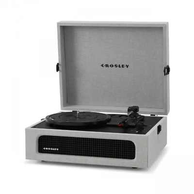 Platine platine vinyle portable Crosley Voyager Bluetooth gris vintage - Photo 1/4