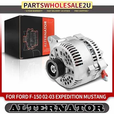 Alternator for Ford F-150 F-250 F-350 Excursion Lincoln Town Car 130A 12V CW 6G - Image 1 of 4