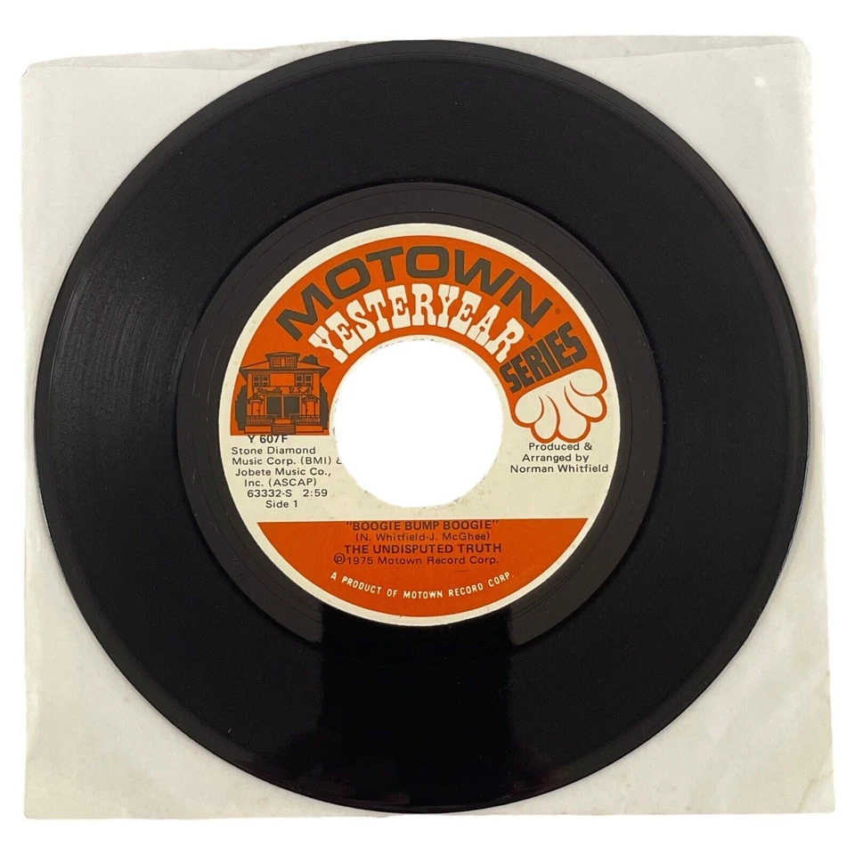 The Undisputed Truth - Boogie Bump Boogie / UFO’s 7" 45 Motown NM - Image 1 of 4