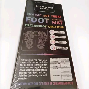 Foot Massager Mat with 8 Modes and 19 Intensity Levels New Sealed - Picture 1 of 3