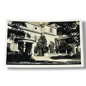 Postal RPPC Hogar de Franklin D Roosevelt Sitio Histórico Hyde Park Nueva York D5 - Imagen 1 de 2