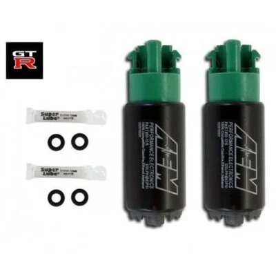 AEM 340lph E85-Compatible COMPACT In-Tank Fuel Pump #50-1215 for: Nissan GTR R35 - Image 1 of 4