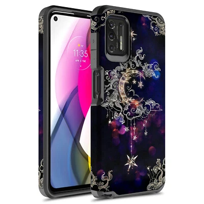 For Moto G Stylus 2021 Hybrid Graphic Colorful Armor Case - Image 1 of 4