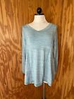 Soft Surroundings Eleve Tunic Top Pullover Long Sleeve Heathered Green Sz Xs