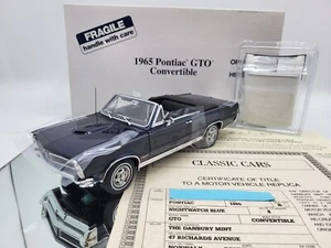 DANBURY MINT 1965 PONTIAC GTO CONVERTIBLE **VERY RARE/TITLE/READ DESCRIPTION  - Picture 1 of 22