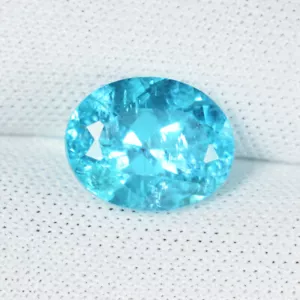 2,77 ct SCHILLERND GLÄNZEND "PARAIBA BLAU" NATUR APATIT OVAL siehe Vdo SPL - Bild 1 von 2