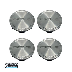 4 x Niche Snap In Wheel Center Cap Gloss Tinted w/Anthracite Logo 1007-22-05LVBT - Picture 1 of 1
