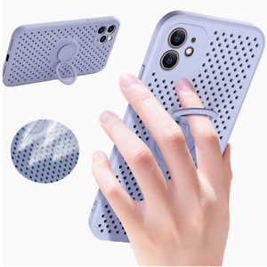 Heat Dissipation Phone Case For iPhone 11 12 Pro Max XS XR 7 8 Ring Holder Cover