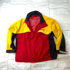 Giacca consegna DHL rosso nero giallo full zip taglia 2XL usata in ottime condizioni - Foto 1 di 8