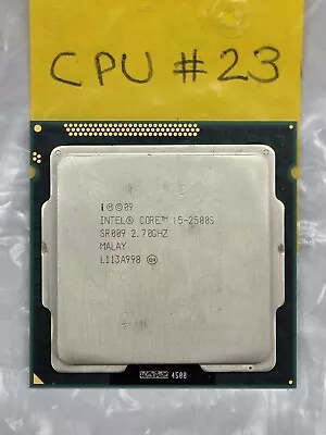 2.7 Ghz Gen 2nd Intel Core i5-2500S Quad-Core Processor SR009 Socket LGA1155 #23 - Image 1 of 2