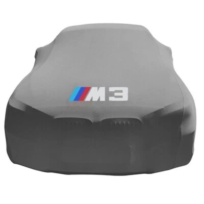 Gray Car Cover ⚠️ Bmw M3 Class Dust Proof Windproof  Combing Car Cover Indoor Foto 1 de 4
