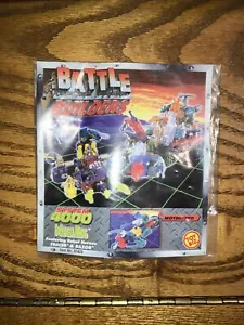 1996 Toy Biz Battle Builders System 3000 Scorpion Handbuch mit Aufklebern! Selten - Bild 1 von 6