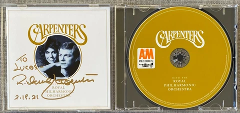 Richard Carpenter Signed IP Carpenters With The Royal Philharmonic Orch CD Cover Cover