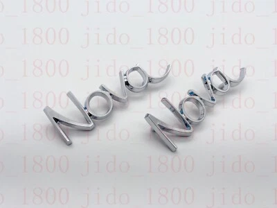 2pcs Nova Badge For 1969-72 Chevrolet Trunk Emblem 8701089 Chrome - Image 1 of 4
