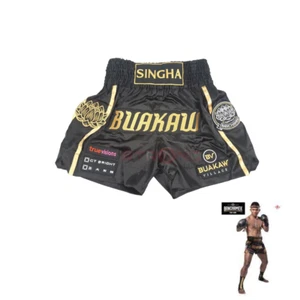 Muaythai Buakaw Shorts Muay Thai Mma K1 UFC Kickboxing Shorts Costume Gym Size S - Picture 1 of 12