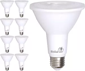 8 Pack PAR30 LED Bulbs Flood Light Indoor/Outdoor High CRI 75W Equivalent Using - Picture 1 of 12