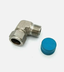 Swagelok Male Elbow, 3/4 in. Tube OD x 3/4 in. Male NPT. SS-1210-2-12 (2 Pack) - Picture 1 of 3