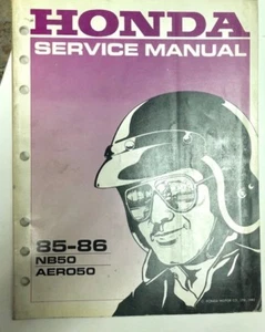 OEM FACTORY 85-86 Honda NB50 Aero 50 Service Shop Repair Manual Not A Copy Orign - Bild 1 von 1