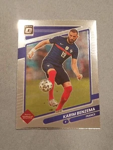 2021-22 Donruss Soccer Road To Qatar Karim Benzema Optic Holo # 64 - Picture 1 of 2