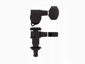 Hipshot black close gear Grip-Lock griplock Guitar Tuning Machines bass side - Imagen 1 de 1