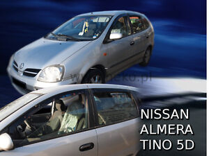 mit ABE ClimAir Windabweiser vorne & hinten für Nissan Almera Tino V10 Van 5-t