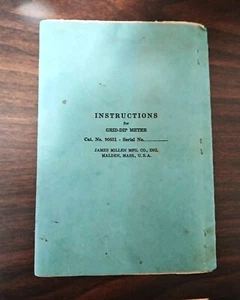 James Millen 90651 Vintage Ham Radio Grid Dip Meter Original Manual - Zdjęcie 1 z 3