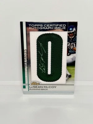 2009 Finest LESEAN MCCOY Rookie Letter Patch Auto /49 Philadelphia Eagles RPA - Image 1 of 2