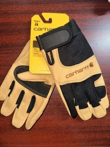 Carhartt A659 Men's High-Dexterity Gloves, 1 Pair, Black/Brown, Size L. New - Picture 1 of 3
