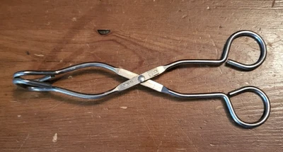 Vintage ECKO Stainless Steel Scissors Tongs 8" Long ~ Made in USA - Image 1 of 3
