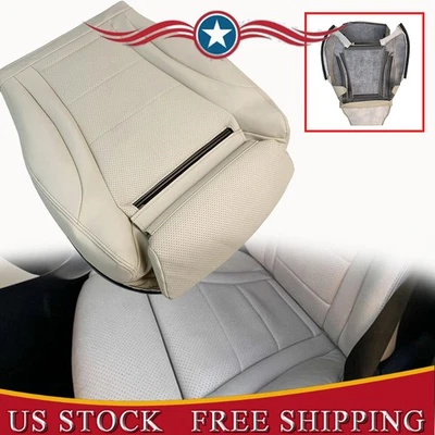 NEW For  Mercedes Benz C300 2015-2021 Driver Bottom Leather Seat Cover Tan - Image 1 of 4