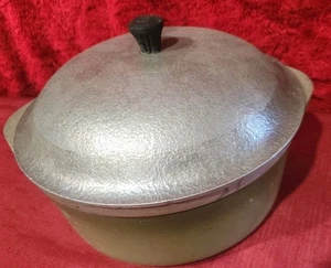 Vintage CLUB ALU Suppentopf / Dutch Oven mit Deckel grüner Boden - Bild 1 von 6