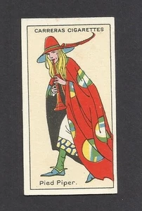 AL3) ANTIKE ORIGINAL 1924 FIGUREN FIKTION RATTENFÄNGER VON HAMELIN SELTENE KARTE RATTEN - Bild 1 von 2