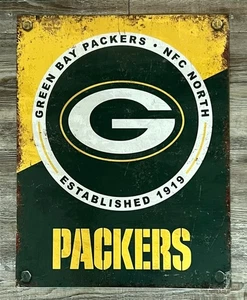 Green Bay Packers Established 1937 Licensed 12.5" x 16" Metal Sign New! - Picture 1 of 2