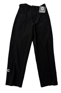 FootJoy Pants Black Dryjoys Hydrotour Tour LTS Rain Mens Size Medium *NEW* - Picture 1 of 10