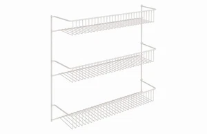 3-Tier Hanging Wall Mounted Metal Rack for Spices Shelf Storage Pantry - Picture 1 of 9
