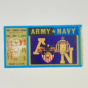 Army vs Navy 12/1/1979 College Football Ticket, Eddie Meyers 279 Yds Rushing - Picture 1 of 4
