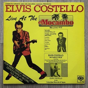 Elvis Costello Live At The El Mocambo EX/EX+ Vinyl LP Live Promo Canada 1978 - Picture 1 of 7