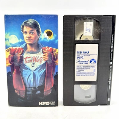 Teen Wolf KVC Home Video First Release 1985 VHS Video Tape Michael J. Fox  - Image 1 of 4