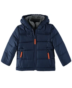 Chaqueta acolchada chaleco polar en contraste Rothschild para bebés niños - azul marino talla 6/9M - Imagen 1 de 3