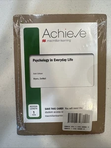 Psychologie im Alltag - 6. Auflage Achieve Access Card 1 Term Neu Sealed - Bild 1 von 1