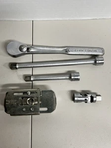 Vintage Craftsman-V-Ratchet Plus Extensions 10” -V- &- Oil Filter/ Uni Joint - Foto 1 di 10