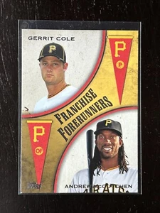 2013 Topps Franchise Forerunners Gerrit Cole & Andrew McCutchen #FF-4 Dual RC - Picture 1 of 2