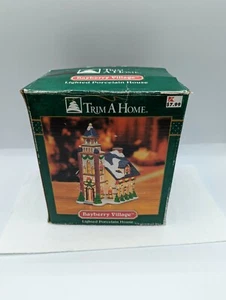 TRIM A HOME BAYBERRY VILLAGE LIGHTED PORCELAIN HOUSE CHURCH WITH BOX - Picture 1 of 7