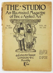 The Studio Magazine (art & design), March 1909 plates after L J Wood and Monod - Picture 1 of 7