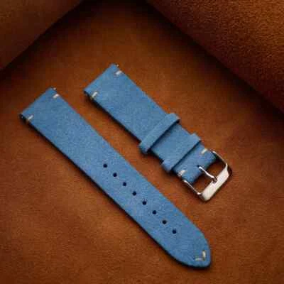 Soft Matte Genuine Leather Strap Generic Watch Band 14mm 16 18mm 20mm 22mm Belt - Image 1 of 4