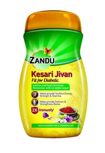Zandu Kesari Jivan Sin Azúcar Chyawanprash Apto para Diabetes Natural - Imagen 1 de 22