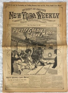 RARE Street And Smiths New York Weekly Specimen Copy March 13 1897 - Picture 1 of 5